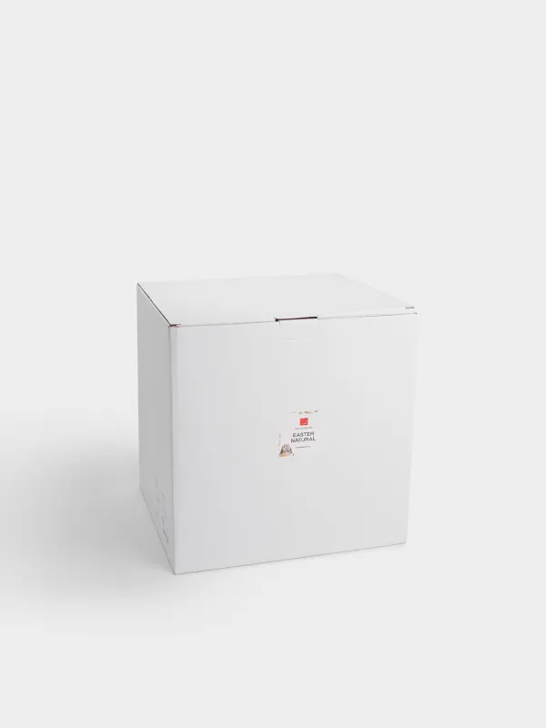 Кәмпит ыдысы, 21х24 см, тұтқасы бар, полирезин, ақ, Гүлдері бар себеттегі қояндар, Easter, image-5