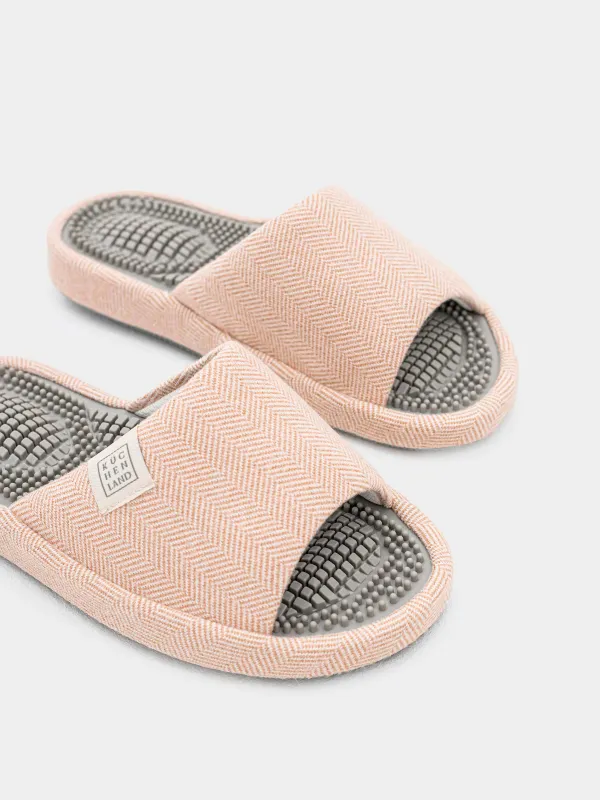 Әйелдер тәпішкесі, үйге арналған, ө.36-37, ашық, полиэстер, сарғылт, Lint, image-2