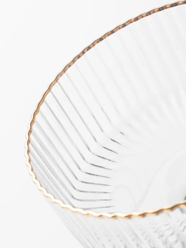 Шампан стакан, 200 мл, 2 дана, шыны Р, алтын жиегі бар, Ribby R Gold, image-4