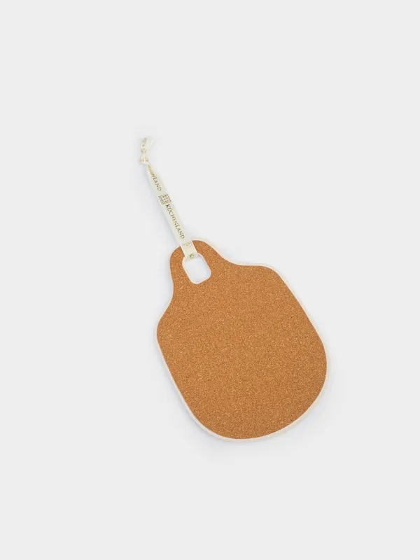 Ыстыққа арналған тұғыр, 15х21 см, керамика/тығын, ақ, Нәзік гүлдер, El floria, image-4