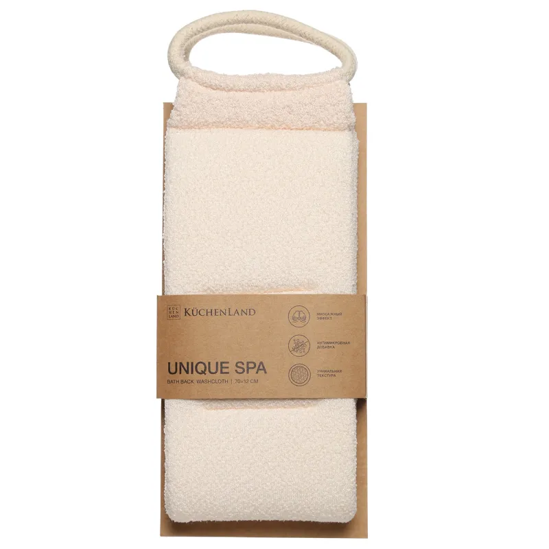 Мочалка-лента для мытья тела, с наполнителем, Unique spa, image-1