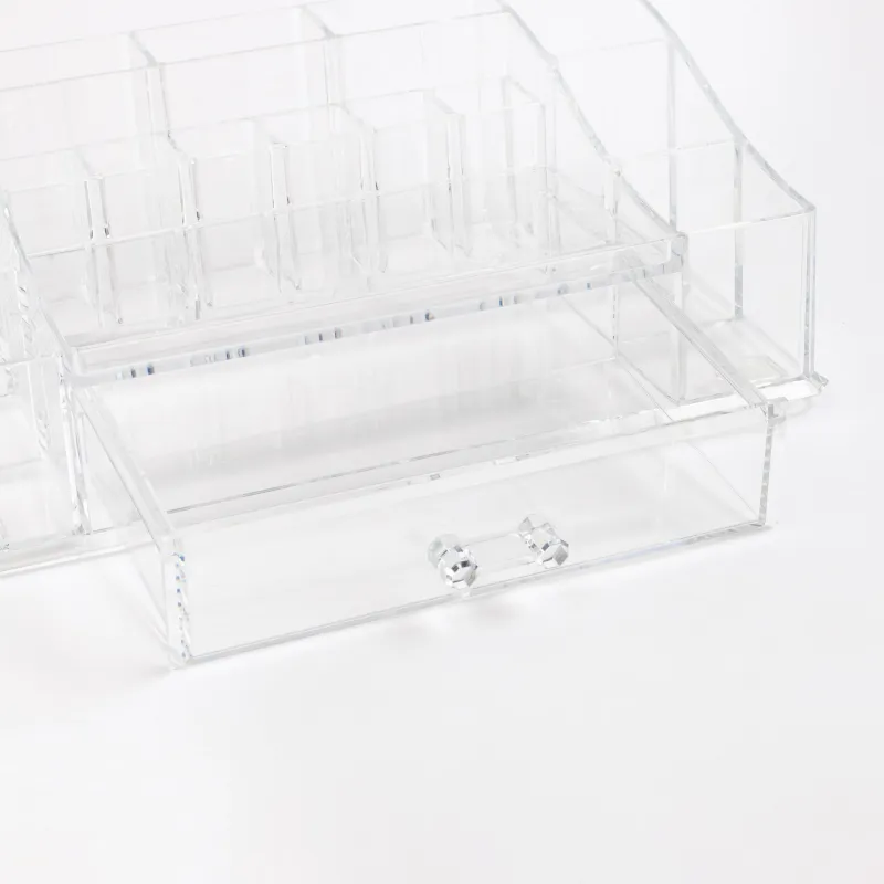 Косметика үшін Органайзер, 28х9 см, 16 бөлім, жәшігімен, пластик, Basic, image-4