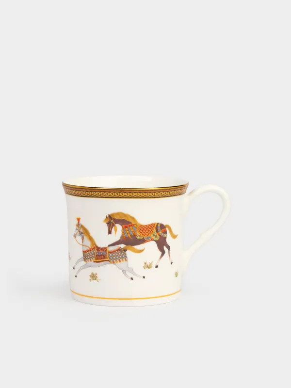 Шыныаяқ. 300 мл, 4 дана, фарфор F, ақ, жылқы, Blue wind, image-5