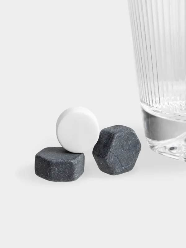 Виски жиынтығы, 1 адам, 4 зат, стақан/текшелер, шыны Р/гранит, Bar, image-1