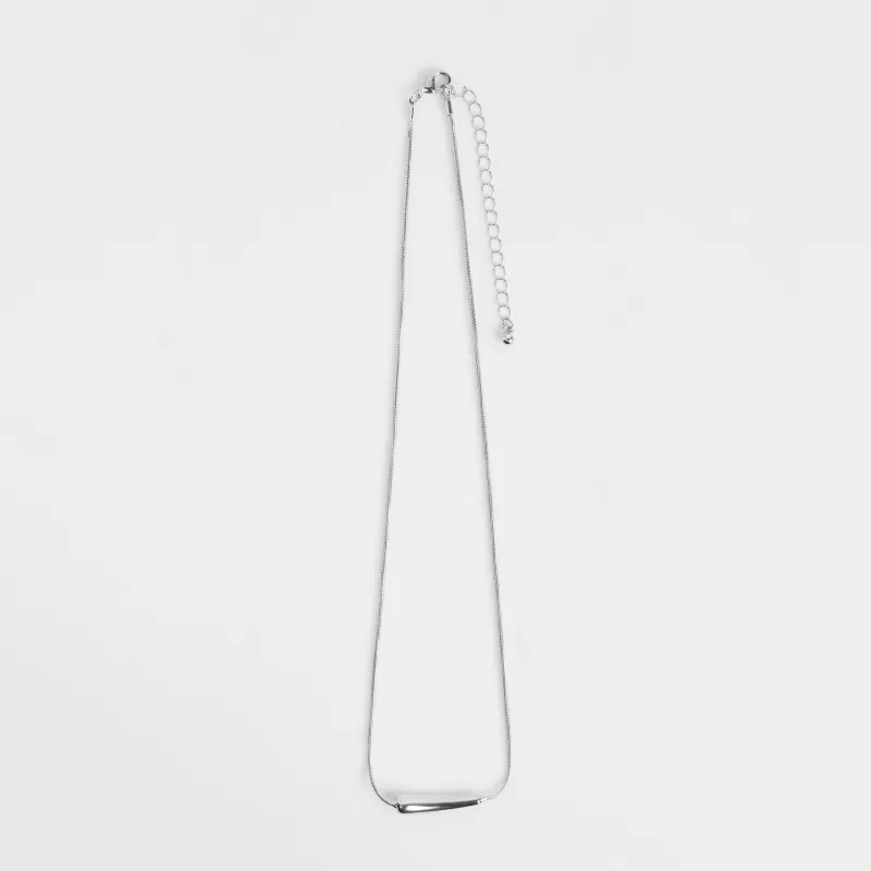 Цепочка, 46 см, с подвеской, металл, серебристая, Jewelry