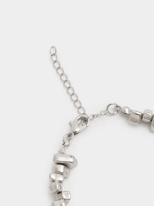 Білезік, 16 см, аспалары бар, металл, күміс-алтын, Жылқы, Jewelry horse, image-3