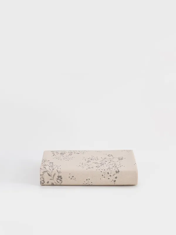 Дастархан, 170х250 см, PU жабыны бар, полиэстер/вискоза/зығыр, сарғылт-қоңыр, Гүлдері бар бұтақтар, Branches, image-12