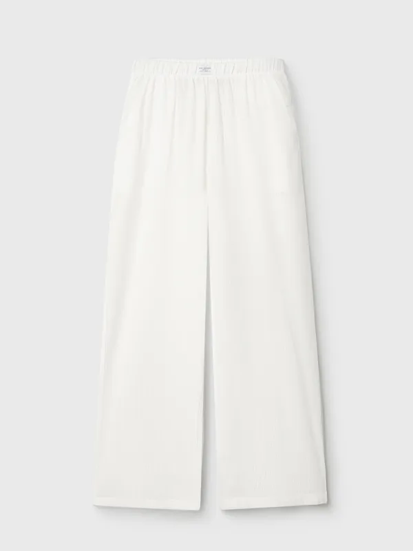 Әйелдер шалбары, үйге арналған, өлшемі S, мақта, ақ, Жолақтар, Leticia, image-7