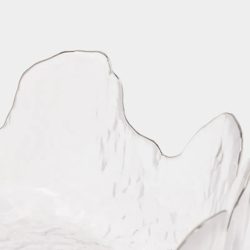 Салат ыдысы, 17х7 см, 700 мл, шыны, күміс жиегі бар, Nautilus silver, image-4