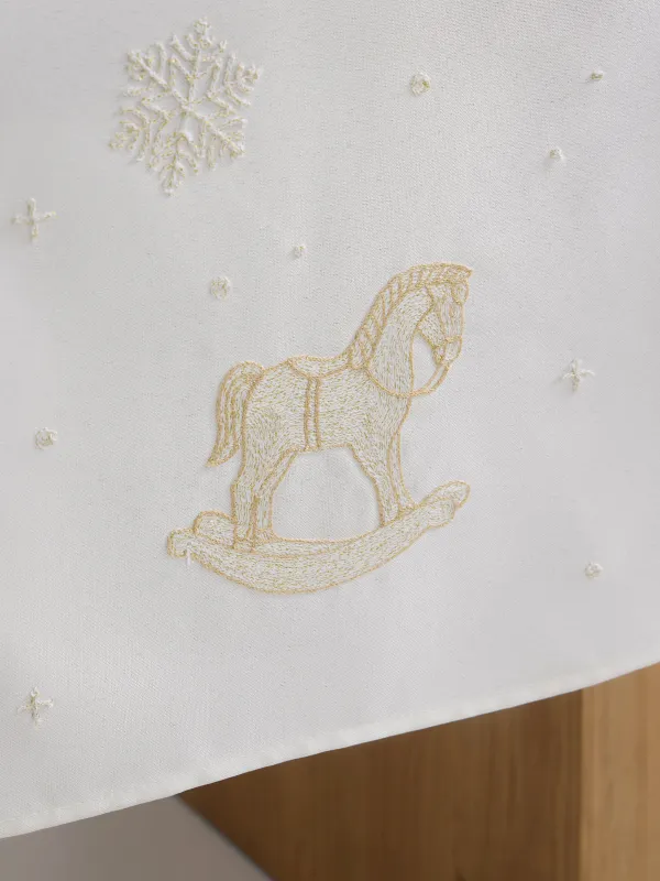Үстел төсеніші, 40х160 см, полиэстер, сүт түстес, Жылқы, Snow horse, image-6