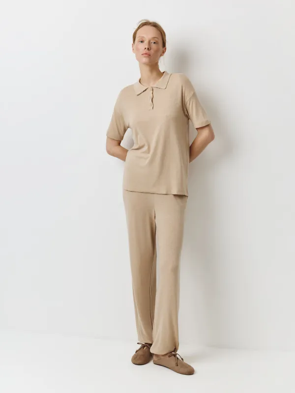 Брюки женские, домашние, песочные, Dilami, image-0