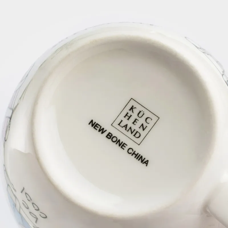 Саптыаяқ, 320 мл, фарфор N, ақ, Сәнді мысықтар, Cat, image-4