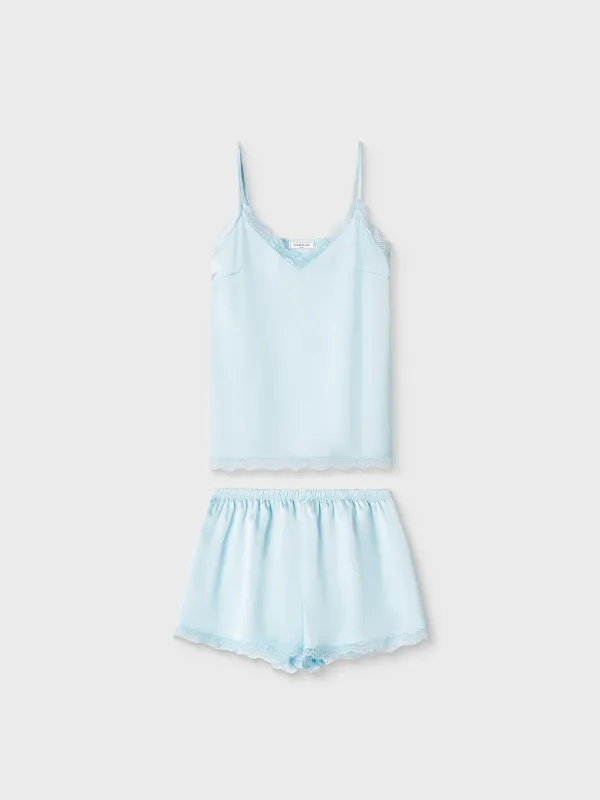 Әйелдер киім жиынтығы, үйге аналған, өлшемі S, шілтерлі, полиэстер/эластан, көгілдір, Pellageya, image-4