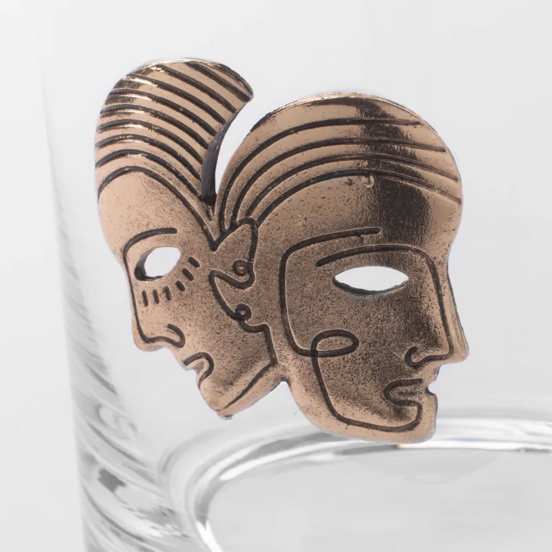 Виски стақаны, 10 см, 340 мл, шыны/металл, алтын, Егіздер, Zodiac, image-2