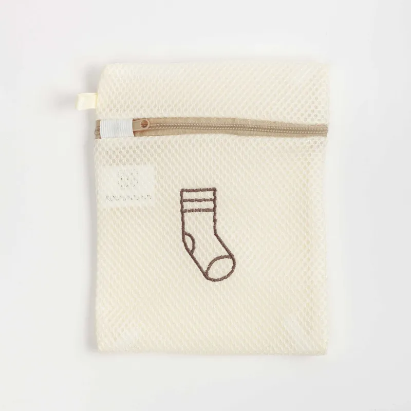 Мешок для стирки носков и колготок, 22х18 см, полиэстер, бежевый, Safety new