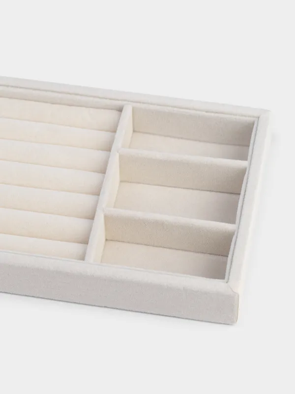 Зергерлік бұйымдарды сақтауға арналған ұйымдастырушы, 21х12 см, МДФ/барқыт, сарғылт, Ethics, image-3