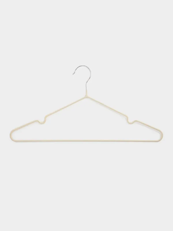 Вешалка-плечики, 40 см, 5 шт, металл с покрытием, бежевая, Colorful house, image-2