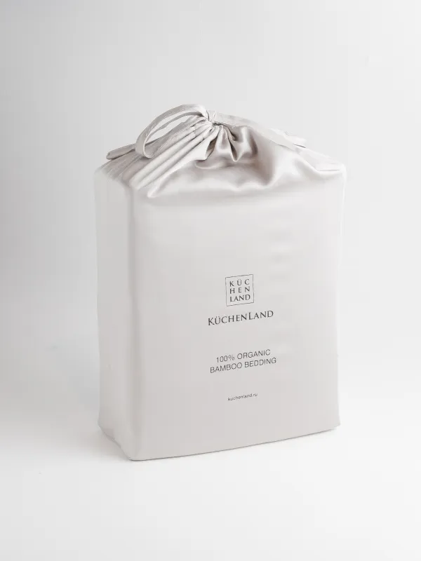Постельное белье, евро, с натяжной простыней, бамбук, Pure bamboo, image-7