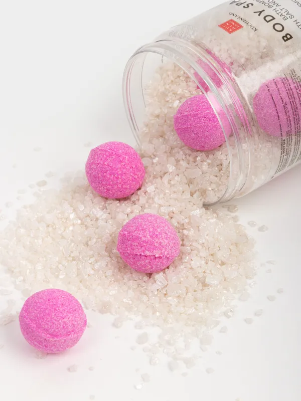 Ваннаға арналған бомба, 500 гр, 10 дана, тұзы мен шиммері бар, сақтауға арналған құтыда, Бабл-гам, Body spa, image-2