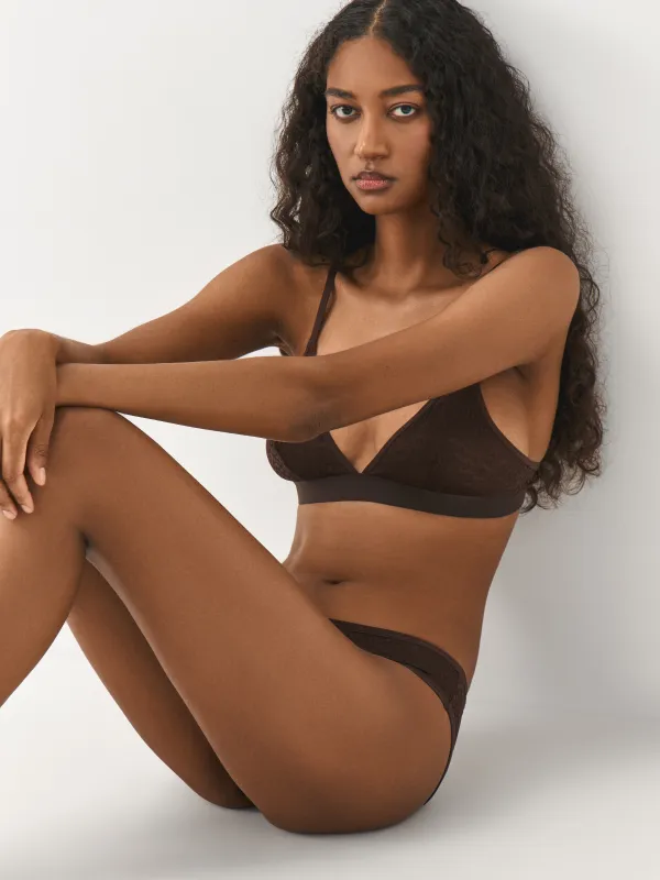 Бюстгальтер, өлшемі XS, нейлон/спандекс, шілтер, қоңыр, Maximilynn, image-4