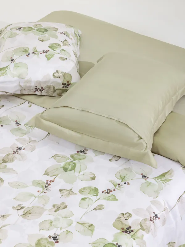 Постельное белье, евро, тенсель, Листья, Tencel, image-2