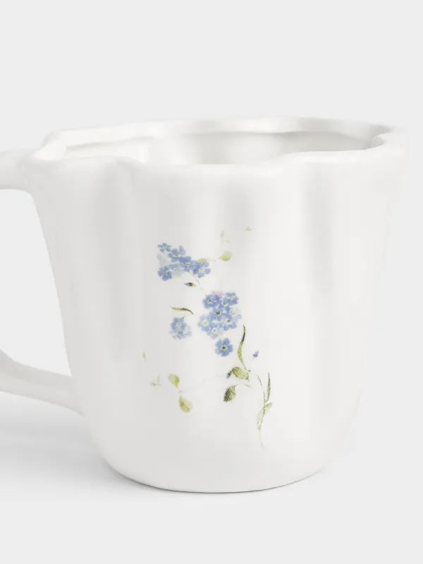 Саптыаяқ, 400 мл, керамика, ақ, Ботакөз, Crumple flower, image-1