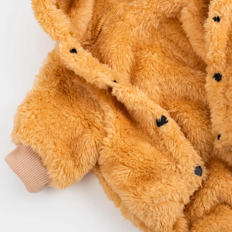 Жануарларға арналған комбинезон, 30 см, өлшемі S/M, полиэстер, сарғылт-қоңыр, Бұғы, Christmas pet, image-3