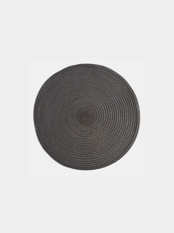 Аспаптарға арналған майлық, 38 см, полипропилен/ПЭТ, дөңгелек, графитті, Basic, image-0