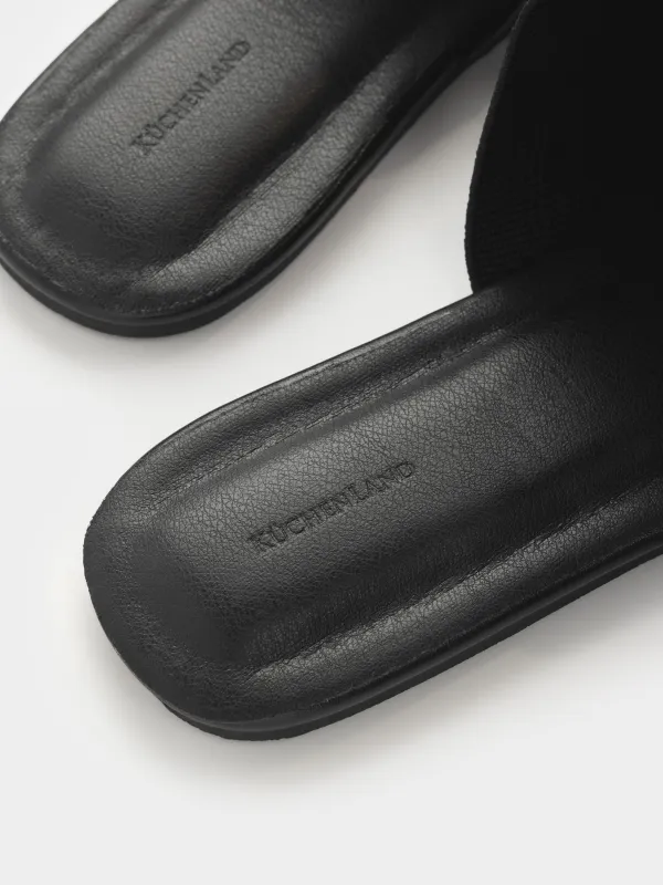 Әйелдер тәпішкелері, өлшемі 36-37, мақта/полиуретан, қара, Verla, image-2