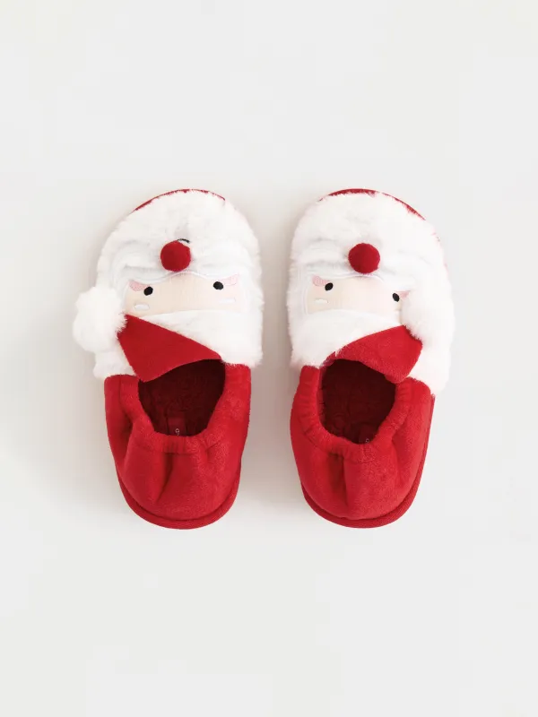 Балалар тәпішкелері, үйге арналған, өлшемі 27, жүн, қызыл және ақ, Аяз ата, Generous, image-1