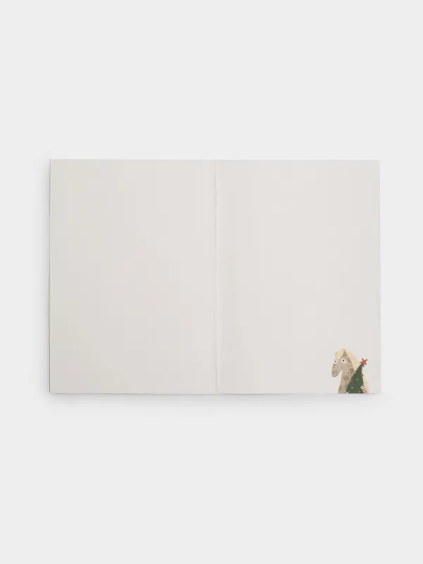 Открытка подарочная, 12х17 см, бумага, Horse cute, image-3