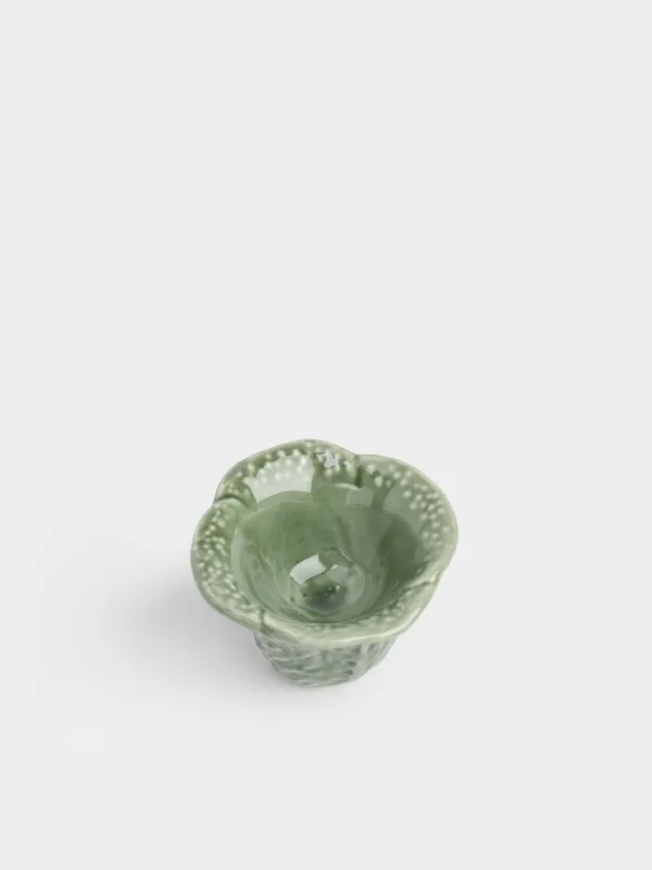 Подставка для яйца, 6 см, фарфор P, зеленая, Капуста, Cabbage, image-2