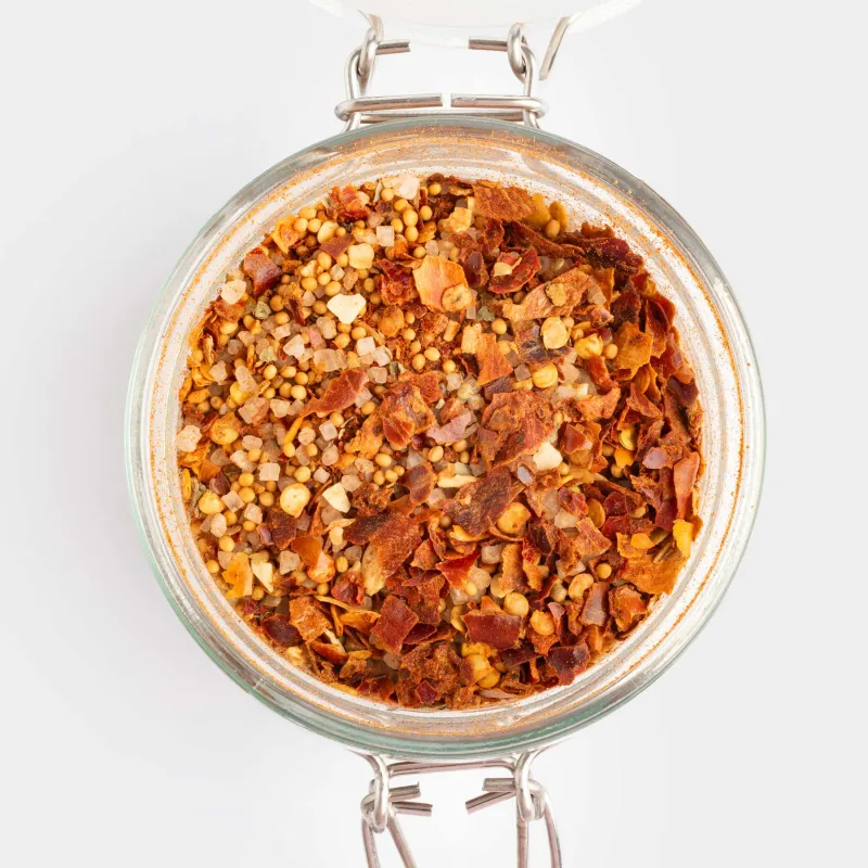 Дәмдеуіштерге арналған ыдыс, 8 см, толтырғышы бар, қасығы бар, шыны/ағаш/болат, Етке арналған, Seasoning, image-3