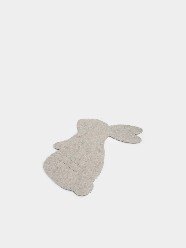 Ас құралдарына арналған қалта, 30х20 см, киіз, сарғылт-қоңыр, Қоян, Felt mat, image-1