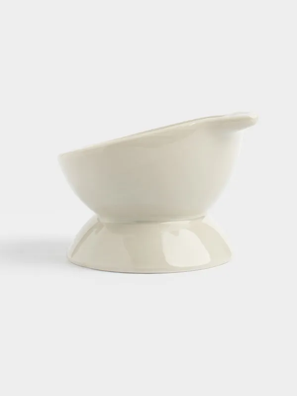 Жануарларға арналған тостаған, 13х9 см, 350 мл, өлшеуіш шкаласы бар, аяқты, керамика, сұр, мысық, Whiskers, image-3