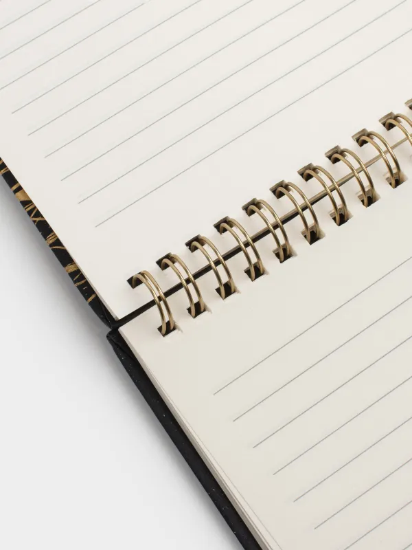 Жазбаға арналған блокнот, 13х18 см, 80 л, сақиналы, аспасы бар, қара, Жылқы, Stationery horse, image-2