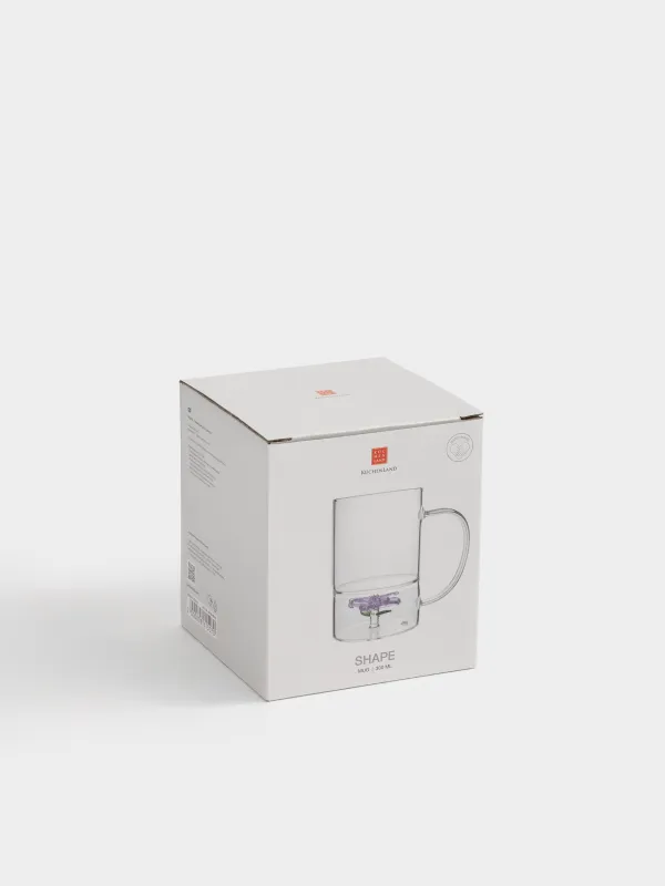 Кружка, 300 мл, стекло Б, Цветок, Shape, image-4