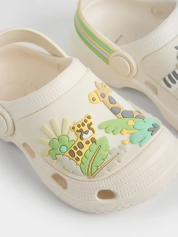 Балаларға арналған сабо, өлшемі 24, ЭВА, сарғылт-қоңыр, Жануарлар, Kids sabot, image-2