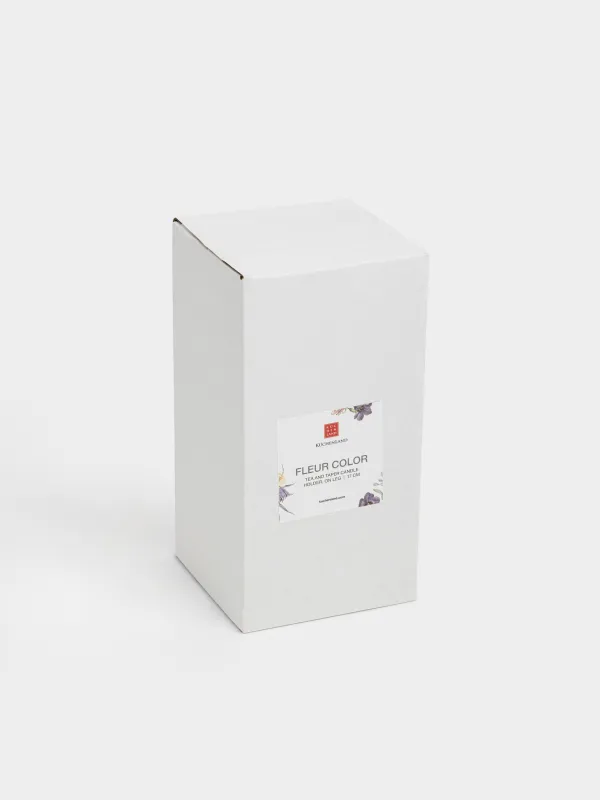 Подсвечник, 17 см, для чайной/тонкой свечи, на ножке, стекло, зеленый, Лотос, Fleur color, image-4