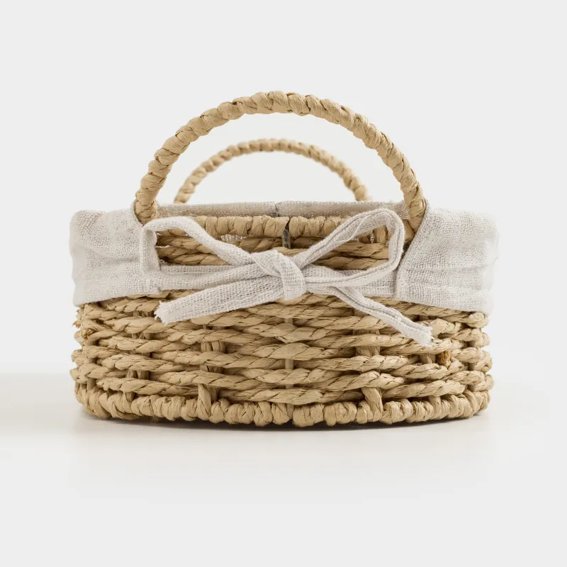 Корзина для хлеба, 25х16 см, плетеная, с ручками, целлюлоза/хлопок, овальная, Braided, image-5