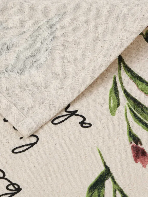 Асүйлік сүлгі, 40х60 см, мақта, сарғылт-қоңыр, Гүлдер мен жапырақтар, Meadow, image-2