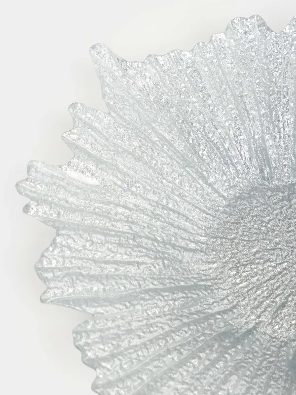 Жеміс вазасы, 42х7 см, шыны Р, күміс түстес, Verge, image-3