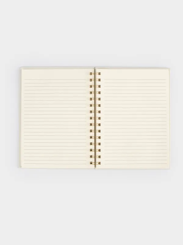 Жазбаларға арналған дәптер, 15х20 см, 70 л, сақиналы, ПВХ, Жылтырақтары бар шар, Stationery, image-2