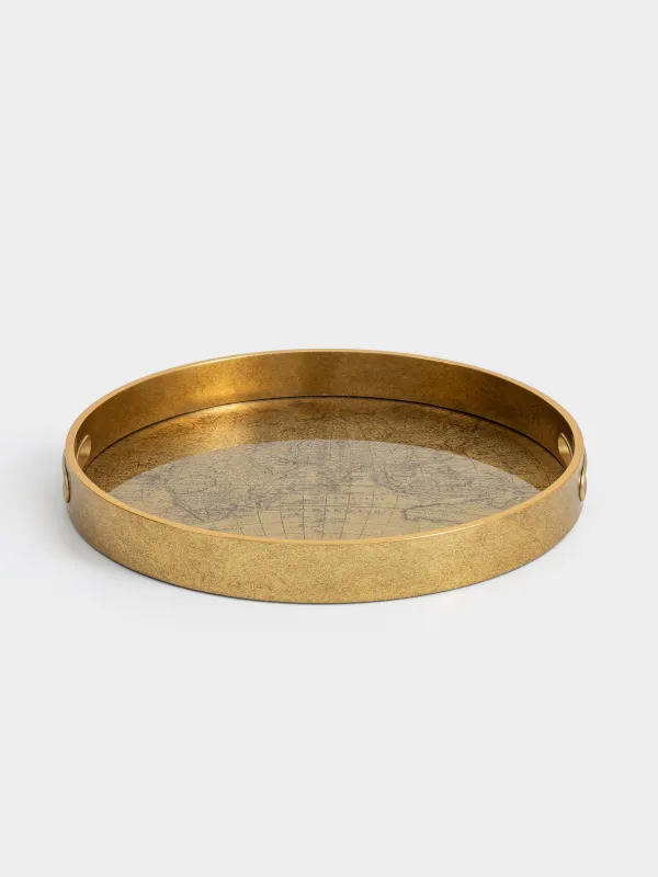 Науа, 34 см, пластик/шыны, дөңгелек, алтын, Глобус, Discovery, image-0