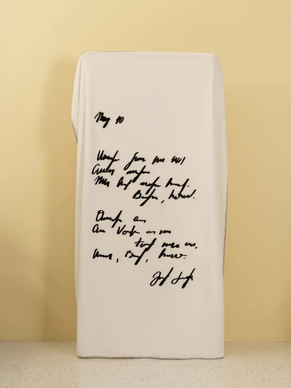 Жамылғы, 140х190 см, фланель, сүт түстес, Қара жиек, Flannel, image-7