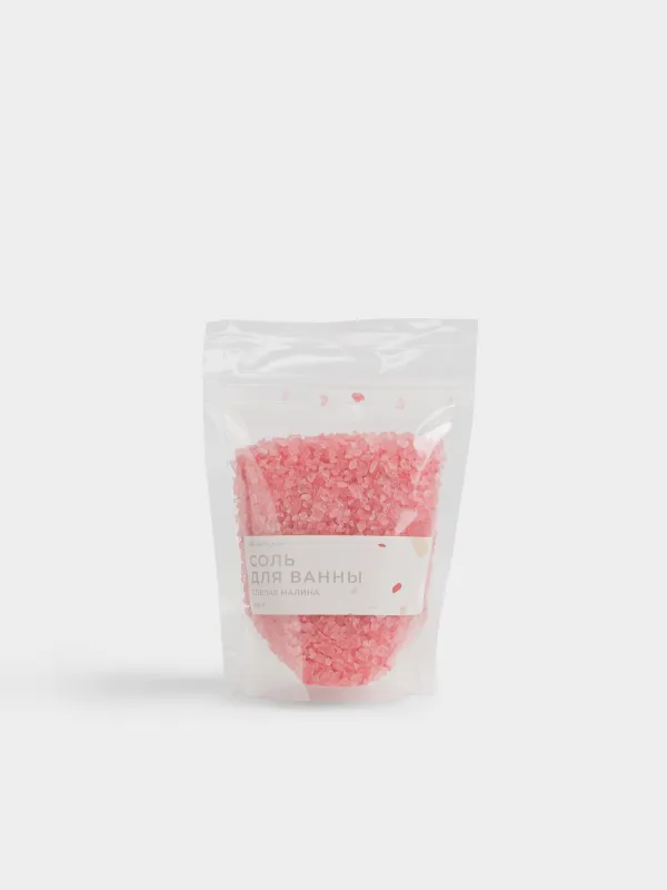 Ваннаға арналған тұз, 210 гр, қызғылт, Піскен таңқурай, Fragrant salt, image-0