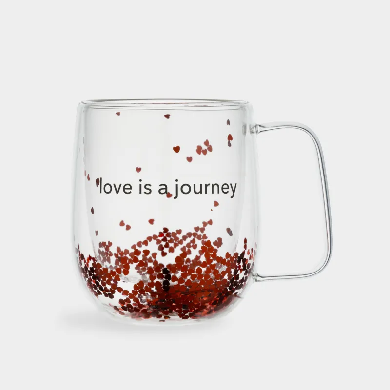 Саптыаяқ, 280 мл, шыны Б, Жүректер, Air decor