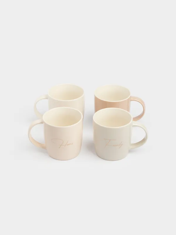 Кружка, 330 мл, 4 шт, Микс, Scroll, image-1