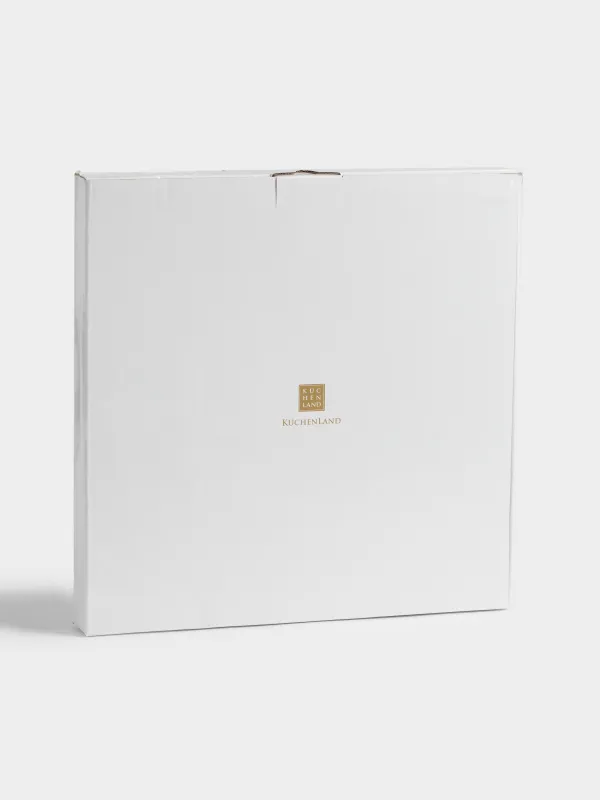 Менажница, 33 см, 5 отд, фарфор F, белая, Лошадка с бантом, Christmas miracle classic, image-6