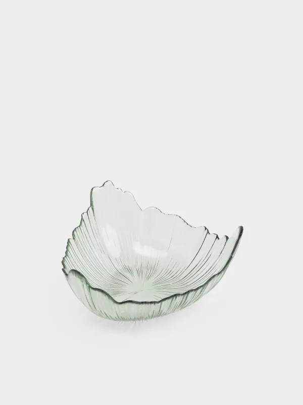 Жеміс вазасы, 24х12 см, шыны Р, жасыл, Verge, image-1